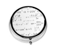 Boîte à pilules Meta School Meta à 3 compartiments, organiseur portable pour l'école de mathématiques et de géométrie