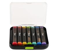 Boîte À Pilules Portable De 7 Jours Utilisation Deux Fois Par Jour Avec Étui Transparent Conteneur Médicaments Capacité Stockage Suppléments Distributeur Pilules Pm