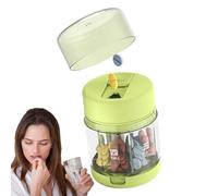 Boîte à pilules portable - Organisateur de plusieurs compartiments, récipient de rangement compact pour compléments alimentaires, support de pilule, design de poche pour sac à main, camping, famille