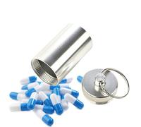 Boîte à pilules portable - Pilulier porte-clés, organisateur compact étanche avec un design minuscule, support de médicaments pour vitamines quotidiennes, catégorie de stockage de santé, mini boîte à