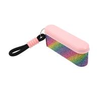 Boîte à Pilules Porte-clés Décorative, 4 Compartiments, Plastique | Format 10,5x4,2x2,7cm, Fermeture Sûre, pour Voyage et Usage Quotidien