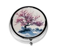 Boîte à pilules ronde avec 3 compartiments - Petit pilulier portable pour voyage