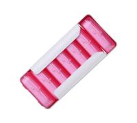 Boîte à Pilules Rose de Voyage Portable 7 Niveaux 42 Compartiments | Protection du Contenu, Compartiments Amovibles, ABS et Pp, Rangement Organisé pour Déplacements Quotidiens
