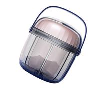 Boîte à pilules rotative avec 4 compartiments de poche pour pilules