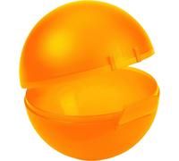 Boîte à pommes avec fermeture à clic - Boîte à pommes ronde pour l'école et le travail - Germany & sans BPA - Boîte parfaite pour conserver la fraîcheur ou pour le goûter - trend-orange PP