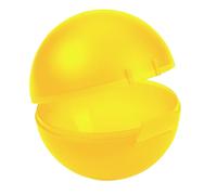Boîte à pommes avec fermeture à clic - Boîte à pommes ronde pour l'école et le travail - Germany & sans BPA - Boîte parfaite pour conserver la fraîcheur ou pour le goûter - trend-gelb PP