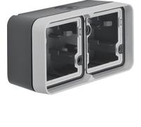 Boîte à poser double horizontale 2 Berker W.1 6719323505