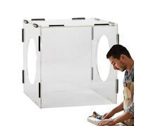 Boîte à poussière en acrylique - Couvercle de ponçage transparent - Capuchon de poussière fermé pour polisseuse électrique - Collecteur de poussière de protection pour travaux de ponçage, outils