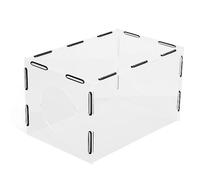 Boîte À Poussière Pour Polisseuse De Banc Boîte à Poussière de Ponçage Facile à Installer Rectangle Anti-poussière avec 2 Trous pour Usage Domestique