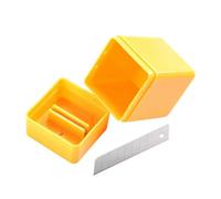 Boîte à pression pour coupeur de sécurité - Support pour étui de rangement | Convient aux largeurs de lame de 3 cm, conteneur à coque rigide en PP robuste, fente de vivaneau de lame intégrée, portable e