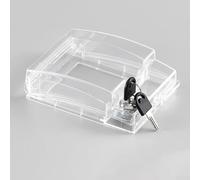 Boîte à prises verrouillable étanche de type 86 avec dos automatique et serrure à clé - Protège les interrupteurs et les prises électriques contre les dommages causés par l'eau et les accès non