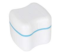 Boîte à prothèses - Boîte à prothèse - Faux à prothèses - 3 couleurs - Boîte de rangement - Appareil dentaire - Nettoyage pour bain de prothèse de voyage (bleu)