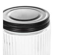 Boîte à provisions Récipient de conservation Boîte fraîcheur VELMO striée S 0,3 l HOMLA