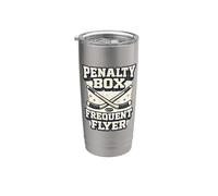Boîte à punitions pour hockey sur glace vintage Gobelet isotherme en acier inoxydable double paroi