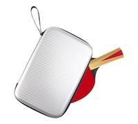 Boîte à raquettes de pong - Boîte à bandeaux en EVA - Organisateur de protection réutilisable avec 2 raquettes et 6 balles pour entraînement voyage et jeux en