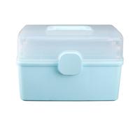 Boîte à Remède Compartiments, Poignée, Grosse Capacité, Plastique | Verrouillable, Boucle Rotative à Trois Couches, Accès Rapide, pour Premiers Secours au Travail et Écoles
