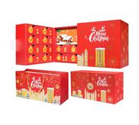 Boîte à remplir pour calendrier de l'Avent Noël 24 Cases Réutilisables | Calendrier De L'Avent Pour Fils Fille Snacks Chocolats Cookies Bureaux Armoires