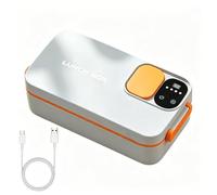 Boîte À Repas Chauffante Sans Fil Chauffe-Plats USB USB Rechargeable Avec 4 | Boîte À Repas Sans Fil Pour Travail Camping Pique-Nique