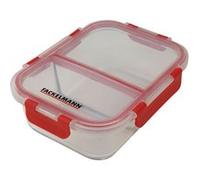 Boîte à repas en verre avec deux compartiments 1000 ml Fackelmann Move Rouge,Transparent G
