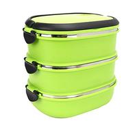 Deror Boîte à repas isotherme isotherme en acier inoxydable pour pique-nique en plein air (trois couches)