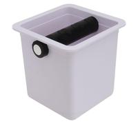 Boîte à Résidus de Café Carrée Encastrable pour Machine Espresso | Plastique, Fond Antidérapant et Cuve Profonde, Vidage Rapide, Usage Barista pour Portafiltre et Station