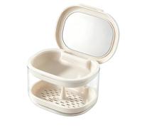 Boîte À Retainer Conteneur de Trempage Portable Étanche avec Miroir