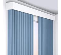 Boîte À Rideaux Blanche Avec Rail Simple, Système De Rail À Rideaux En Alliage D'aluminium, Montage Mural, Tringle À Rideau Occultante Personnalisable Trois En Un, Rail Coulissant For Cantonnière(2.8m