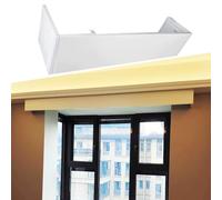 Boîte à rideaux en aluminium pour baies vitrées, montage au plafond uniquement, garniture de fenêtre décorative pour salon et chambre à coucher, sur mesure