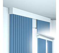Boîte à rideaux occultante avec kit de tringle pour plafond et mur, corniche décorative élégante pour fenêtres, cloisons de séparation de pièce et décoration d'intérieur