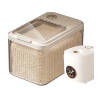Boite A Riz, Boite A Croquette Pour Chat, 5/10/15KG Boîte Rangement De Riz Et Céréales, Conteneur De Stockage Céréales, Matériaux Sûrs, Double Scellé, Résistance Aux Insectes, Pour Chien, Chat