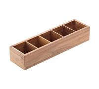 Boîte À Sachets De Sucre/Thé Acacia 39x10,2x10 Cm Pour Buffet Leone