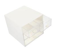 Boîte à Sachets De Thé à Tiroir Boîtes à Perles Étagère Éponge Tiroirs De Vanité Bijoux Bibliothèque Boîtes De Rangement Avec Couvercle Plateaux Armoire Parfum Banquiers Blanche Didiseaon