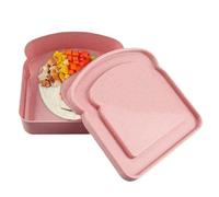 Boîte à sandwich - Conteneurs alimentaires | Boîte de forme de toast | Conteneurs de préparation de repas | Récipient de nourriture avec couvercles en forme de toast Boîtes à sandwich en sécurité à l'