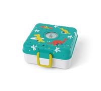 monbento - Boite a Sandwich Enfant Snacky bleu Dino - Lunch Box Enfant pour Sandwich Entier - Couverts Inclus - Boite a Gouter Personnalisable - Idéal pour École/Pique-niques - Sans BPA - Dinosaures