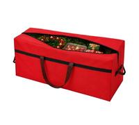 Boîte à sapin de Noël robuste avec fermeture éclair | Grand sac de rangement pour sapin de Noël pour décorations de vacances, ornements, guirlandes, plantes artificielles