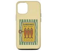 Boîte à Sardine rétro en Forme de Poisson - Méditerranée Classique Coque pour iPhone 12/12 Pro