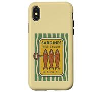 Boîte à Sardine rétro en Forme de Poisson - Méditerranée Classique Coque pour iPhone X/XS