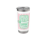Boîte à sardines rétro en étain style côtier en forme de poisson esthétique esthétique Gobelet isotherme en acier inoxydable double paroi