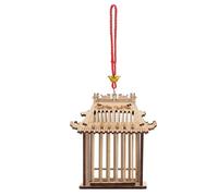 Boîte à Sauterelles en Bois, Cage Pratique et Réutilisable Marron | Habitat Compact, Usage Sûr et Pratique, Format Mini, pour Garçon et Filles, Finition Bois Marron