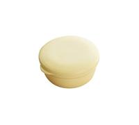 Boîte à Savon Accessoires de Salle Bain scellée Portable Porte-Savon Forme Ronde Fournitures Voyage for Savon for Les Mains(Yellow)
