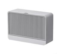 Boîte à savon avec couvercle de vidange avec deux couches pour le stockage du savon, portable pour dortoir et salle de bain domestique, construction en plastique (gris)