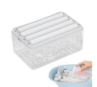 Boîte à savon avec roulettes - Rangement élégant pour savon à main - Porte-savon hygiénique avec fonction rotative - Parfait pour hôtel, maison, spa, spa, restauration