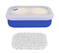 Boîte à Savon d'excursion, Porte Savon en Silicone Portable, Étui pour Rangements des Savons Antidérapant et Anti-Fuite, avec Tapis de Séchage en PVC pour Douche, Bain, Salle de Bain