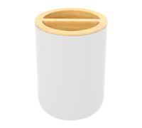 BoîTe à Savon Domestique Pour Salle De Bain, Porte-Brosse à Dents, Tasse De RinçAge, Bouteille De Lotion, Accessoires Kit Blanc 6 PièCes/Ensemble