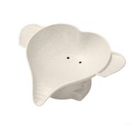 Boîte à savon étanche en forme d'éléphant avec fonction drainage, convient pour le rangement du savon de salle de bain (beige)