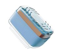 Boîte à savon moussant - Solution de récurage à rouleau, 13 x 7,5 cm, rangement domestique, technologie de support de drainage intégré avec couvercle | Nettoyage des vêtements de salle de bain