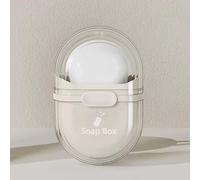 Boîte à Savon Portable de Voyage avec Couvercle, Vaisselle de Rangement pour étui à Savon scellé et drainable, Plateau de vidange pour Le Camping en Plein air, conteneur de savons