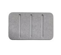 Boîte à Savon Porte-Savon rectangulaire Absorbant à séchage Rapide for lavabo, comptoir de Salle Bain, Support Toilette, Tapis Protection(Gray)