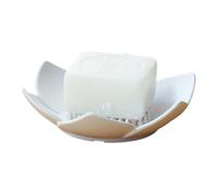 Boite a Savon - Support de Barre de Savon de Nettoyage | Porte-éponge en Forme de fléur | Silicone Porte- en Forme de Fleurs de lötus pour Douche, Salle de Bain, évier de Cuisine