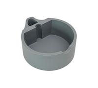 Boîte à scories de café en silicone, capacité de 1 L, récipient antidérapant pour marc de café, boîte de rangement pour la maison (gris)